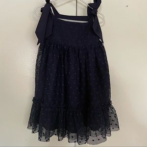 Navy blue polka dot Maison Me 3T dress